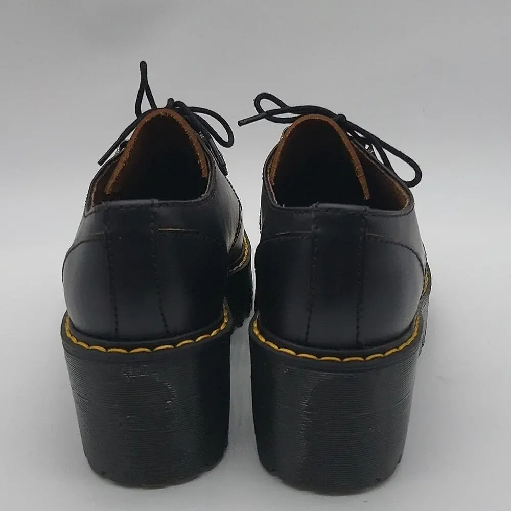 Dr. Martens Leona Lo Vintage Smoth Women's Shoes Size 9 Black Color NWT